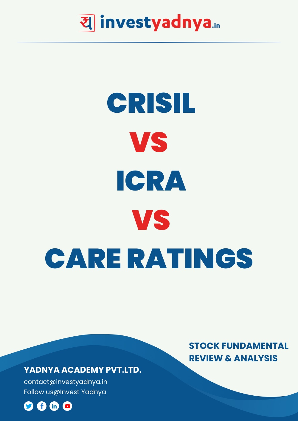 Tata Elxsi vs L&T Technology Services -  Company/Stock Review and comparison based on data till April 2021. The ebook contains a Fundamental Analysis of the companies considering both Quantitative (Financial) and Qualitative Parameters. CRISIL Vs. ICRA Vs. CARE RATINGS are the Top Rating Agencies Companies in India.